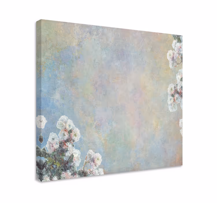 Delicate floral inspiration slikarsko platno z rožami - TenStickers