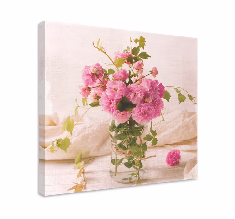 Blush botanical composition slikarsko platno z rastlinami - TenStickers