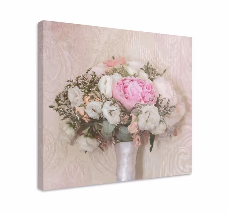 Soft floral bouquets slikarsko platno z rožami - TenStickers