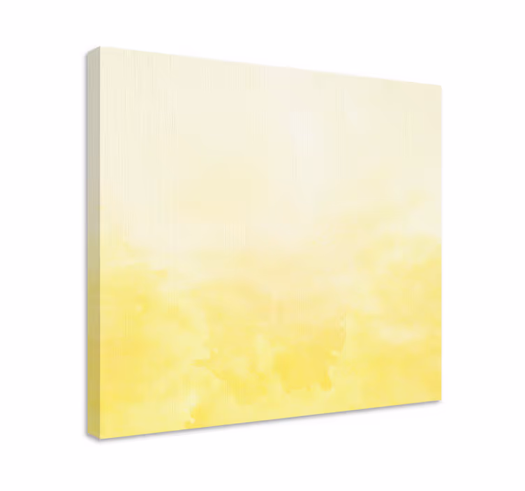 Soft yellow hue slikarsko platno z rožami in rastlinami - TenStickers