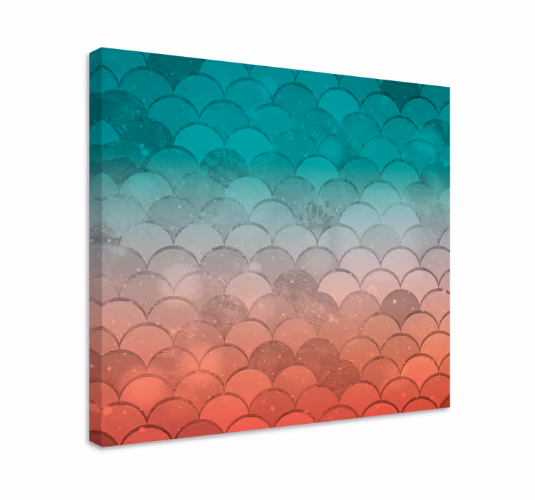 Curved pattern waves platno slike geometrijski vzorci - TenStickers