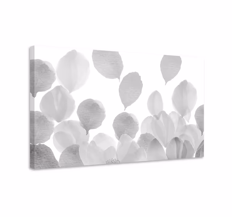 Soft floral silhouettes slikarsko platno z rožami - TenStickers