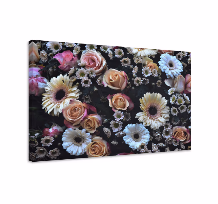 Beautiful floral arrangement slikarsko platno z rožami - TenStickers