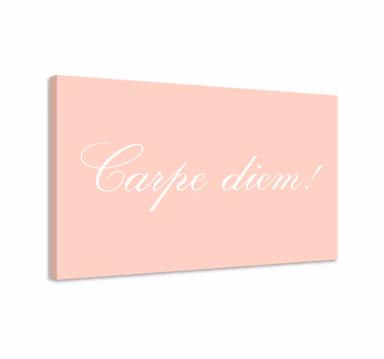 Seize the day motivation platno za notranjo opremo - TenStickers
