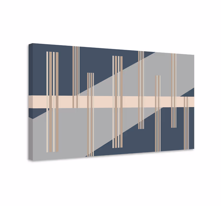 Geometric line structure moderno platno slikarstvo - TenStickers