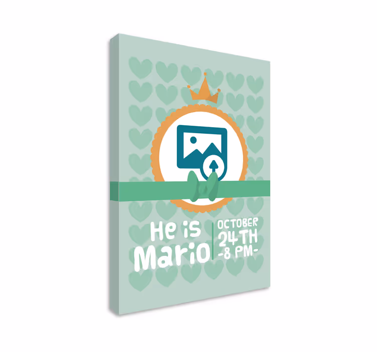 He is mario platno slikanje za dojenčke - TenStickers