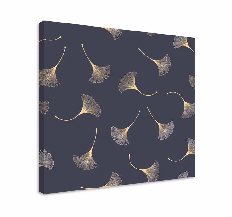 Ginkgo leaves pattern slikarsko platno z rastlinami - TenStickers