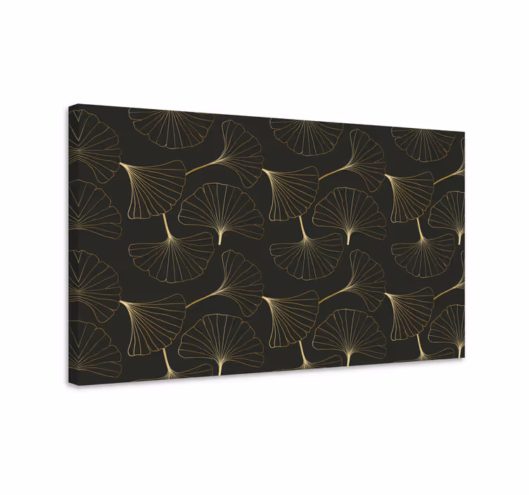 Elegant ginkgo leaves slikarsko platno z rastlinami - TenStickers