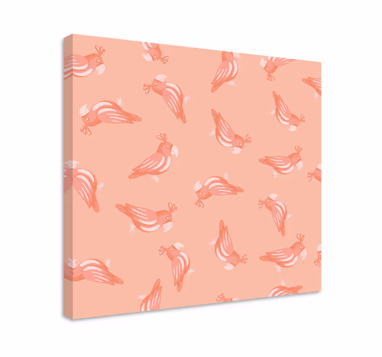 Charming bird patterns ptica na platnu - TenStickers