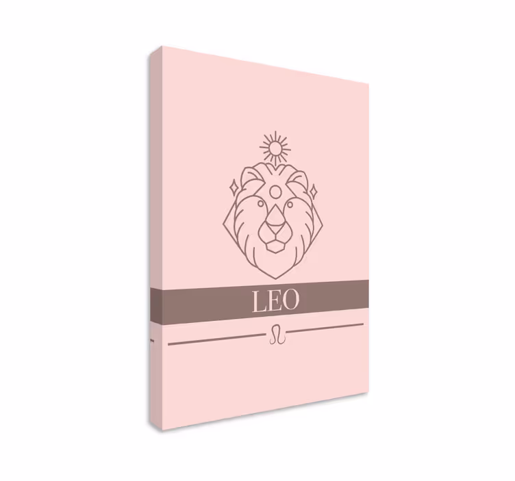 Leo zodiac symbol platna s črkami in abecedo - TenStickers