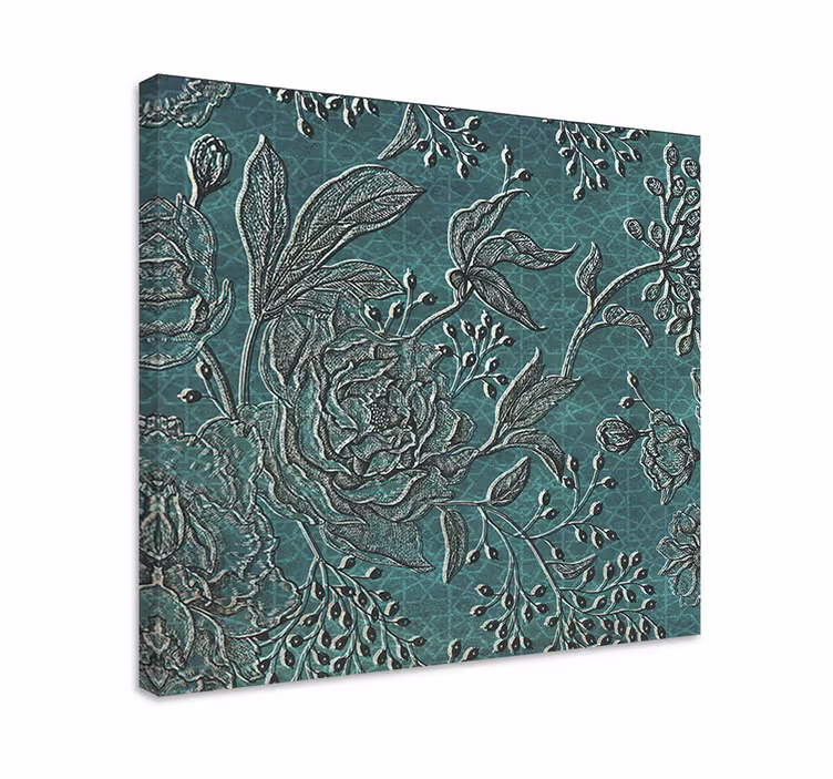 Elegant botanical composition slikarsko platno z rastlinami - TenStickers