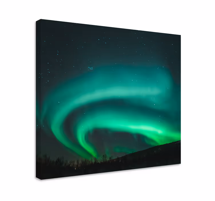 Northern lights showcase platno zemljevidi - TenStickers