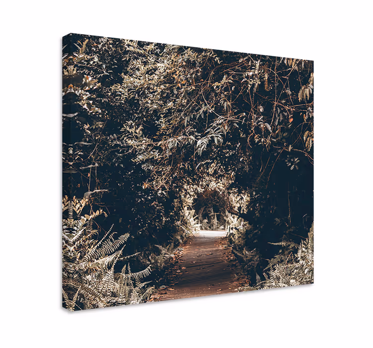 Wooded pathway platna z enojnim drevesnim motivom - TenStickers