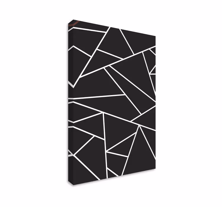 Abstract angular arrangement geometrijski vzorci na platnu - TenStickers