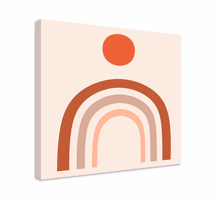 Abstract sunset arches slika na platnu buda - TenStickers