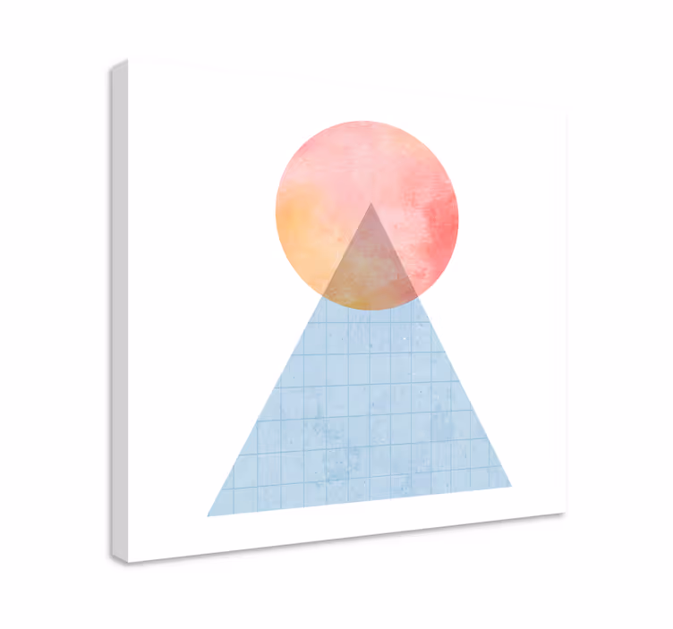 Triangle sunset form platno slike geometrijski vzorci - TenStickers
