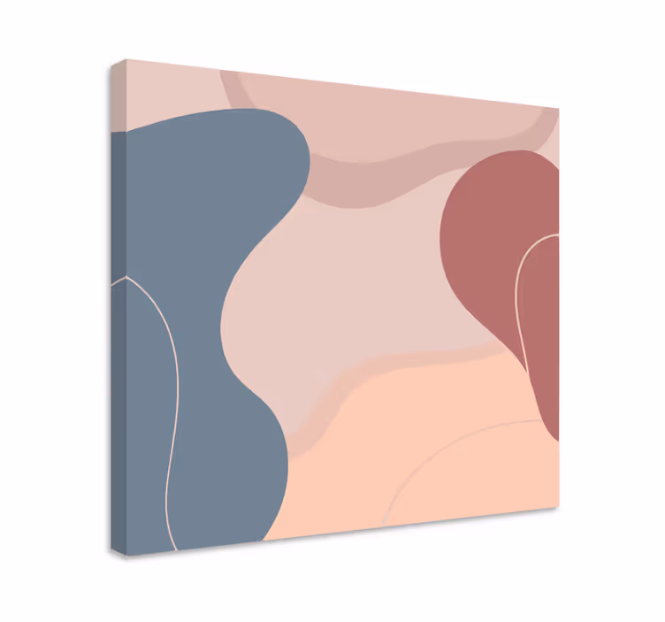 Organic shapes harmony moderno platno slikarstvo - TenStickers