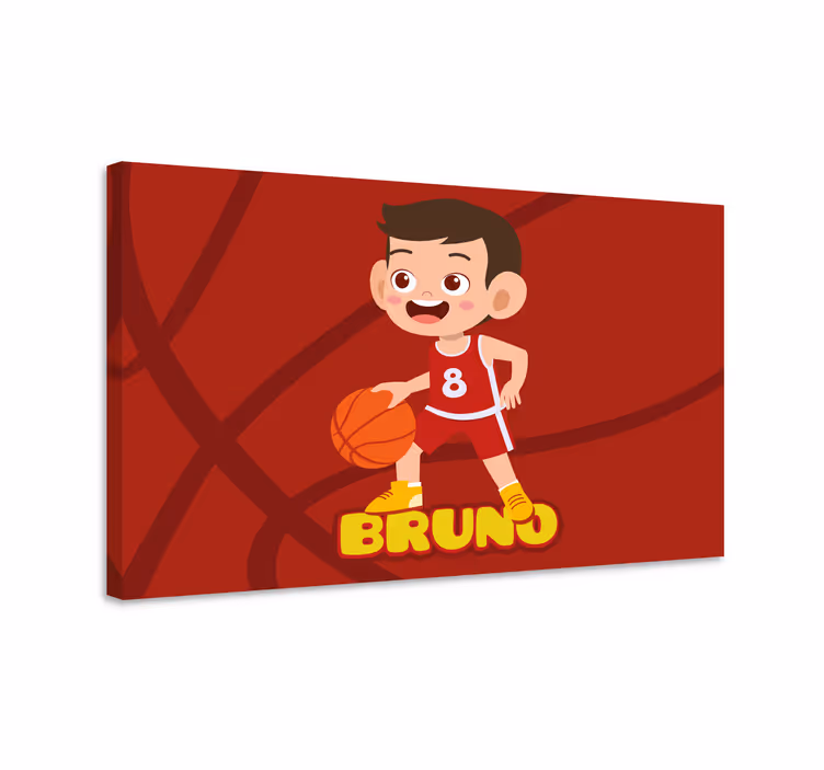 Cheerful basketball player platno slike šport - TenStickers