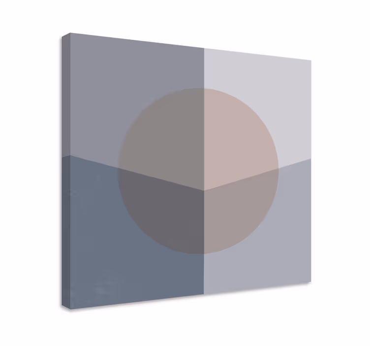 Abstract circle composition geometrijski vzorci na platnu - TenStickers
