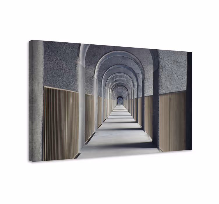 Sivi 3d umetniški portal 3d odtisi platna - TenStickers
