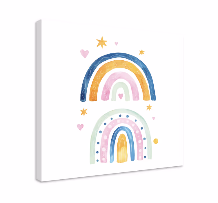 Colorful rainbow arrangement otroško platno s podobo - TenStickers
