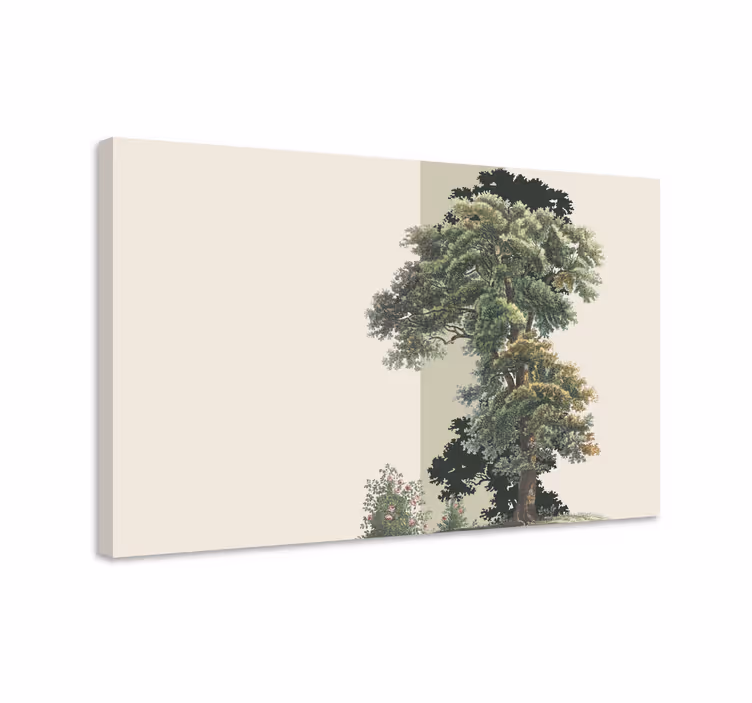 Regal tree outline platna z enojnim drevesnim motivom - TenStickers