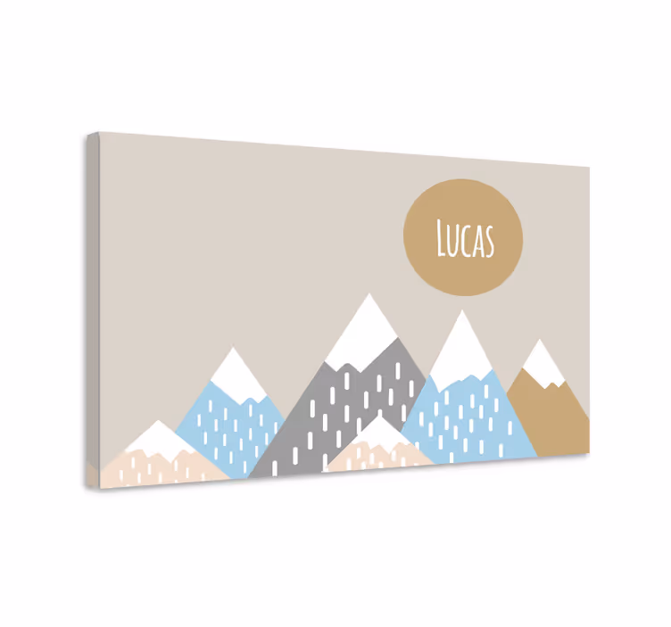 Mountain range design platno umetniška slika - TenStickers