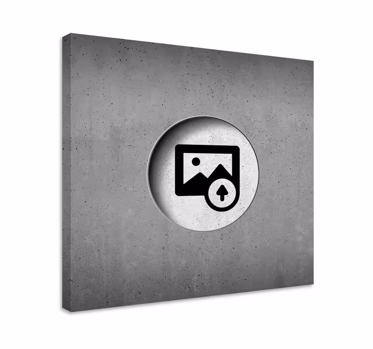 Po meri prilagojeno platno iz surovega betona - TenStickers