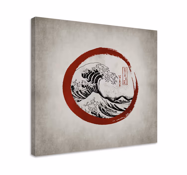 Veliki val kanagawa grafik na platnu - TenStickers