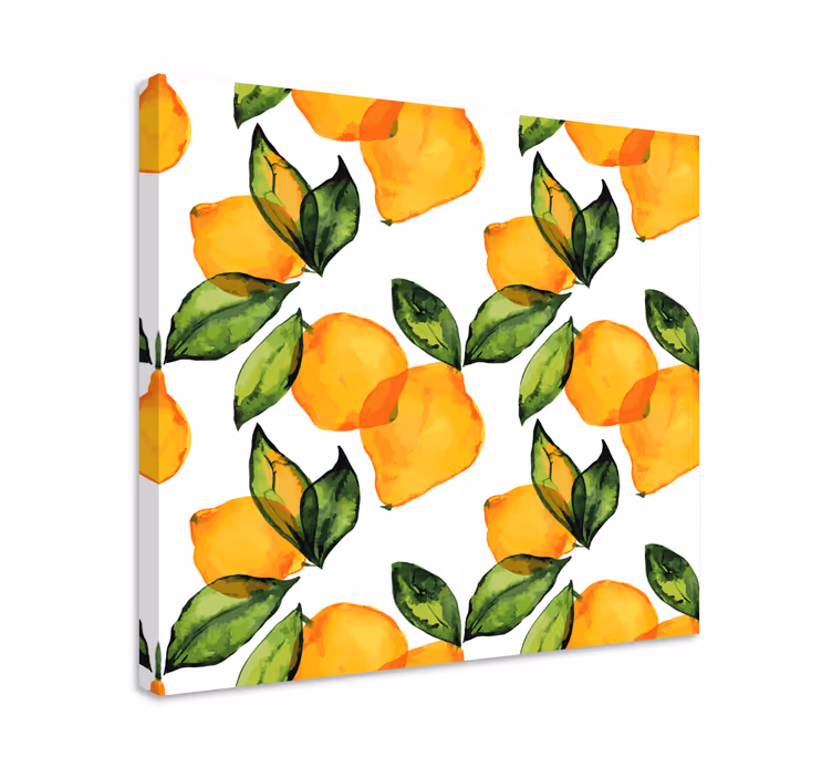 Platno z rožami v mediteranskem slogu v limoni - TenStickers