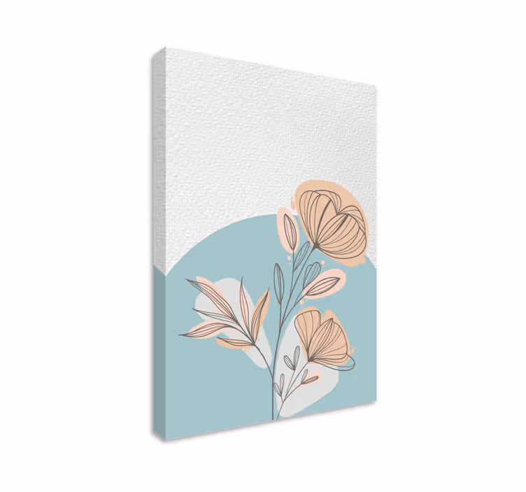 Stylised elegant arrangement slikarsko platno z rožami - TenStickers