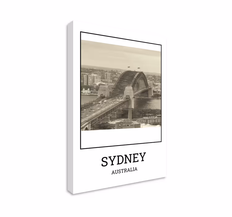 Sydney blanco in črnec Platno s slikami mest in držav - TenStickers