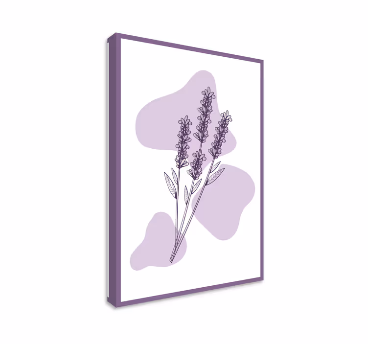 Risanje rastline sivke platno slikanje cvetja - TenStickers