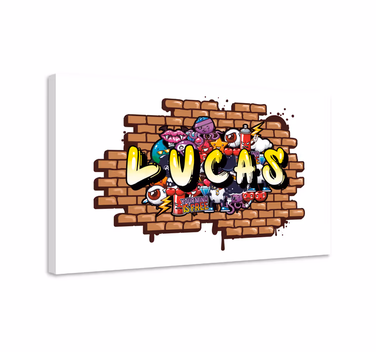 Original: Custom GraffitiSlovene: Prilagojen graffiti Otroška sli - TenStickers