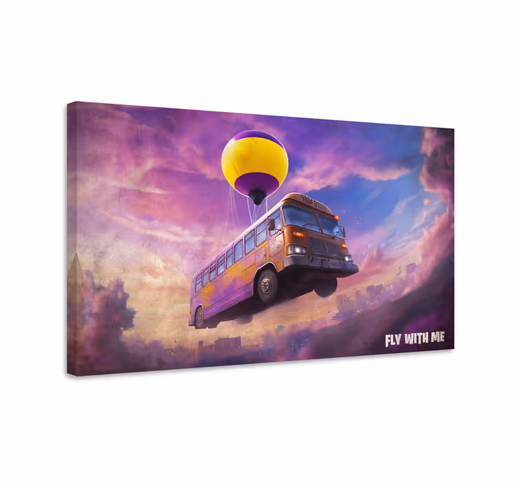 V letujočem avtobusu je bilo veselo. Vsi so se smejali in se zaba - TenStickers
