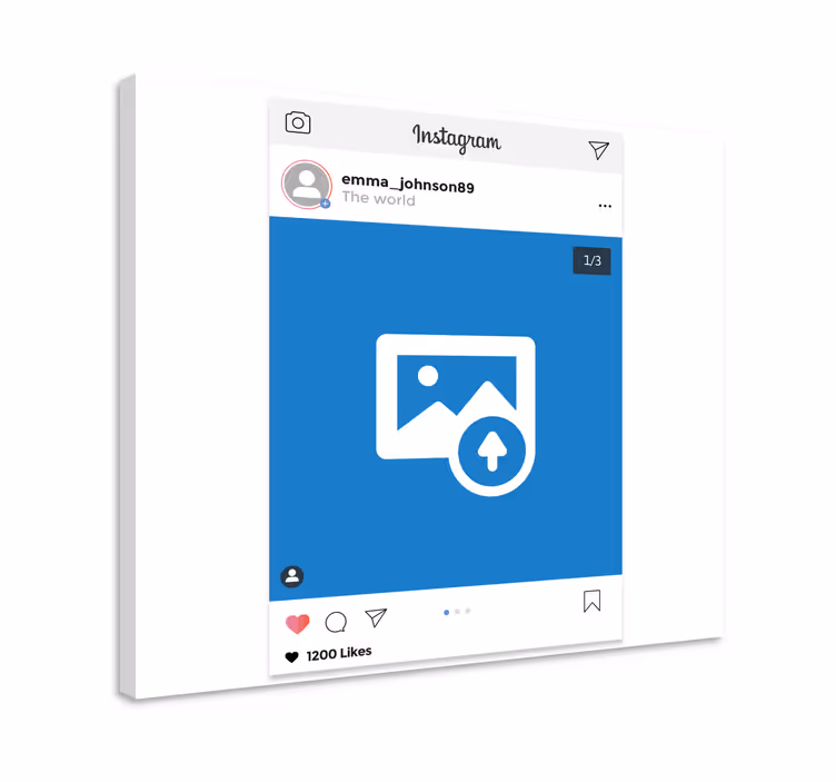 Instagram zaslon Prilagodljivo platno - TenStickers
