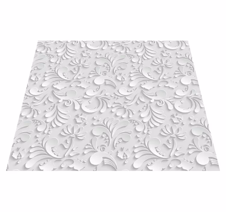 3d cvetlični vzorec Bel vinilni preproga - TenStickers