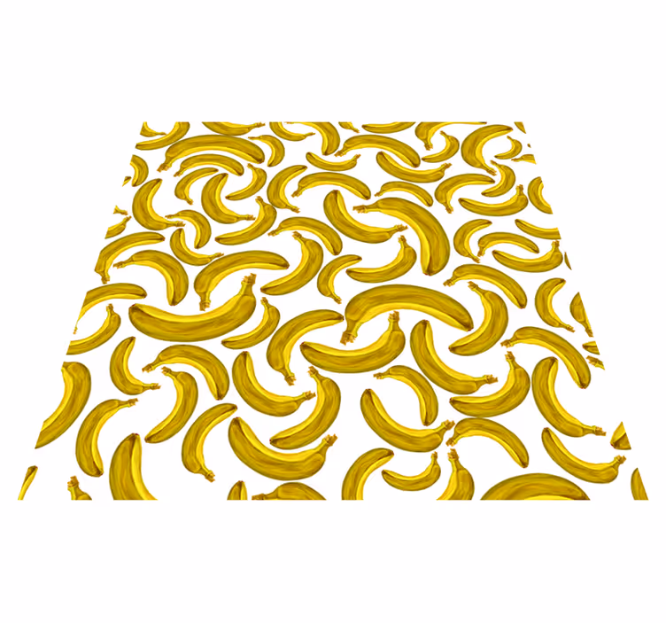 Banana design rumena vinilna preproga - TenStickers