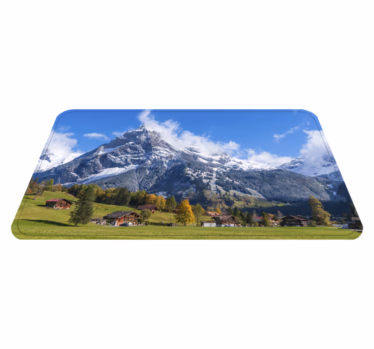 Razgled na alpe Vinilna preproga za kopalnico - TenStickers
