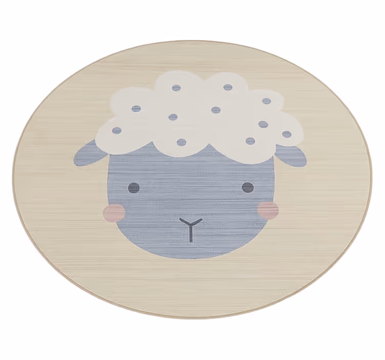 Bež ovčka Vinilne preproge v drugih vzorcih - TenStickers