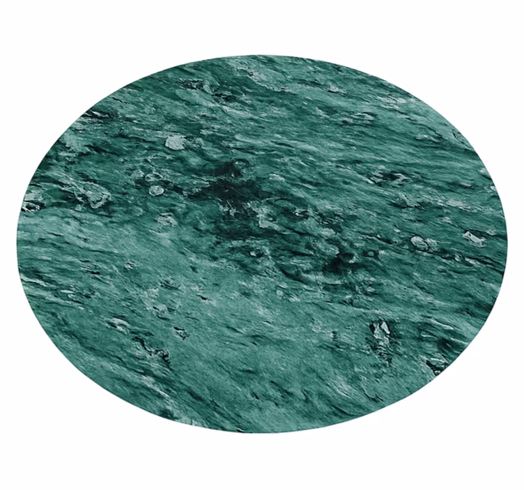Eleganten marmorni učinek Zelen vinilni preproga - TenStickers