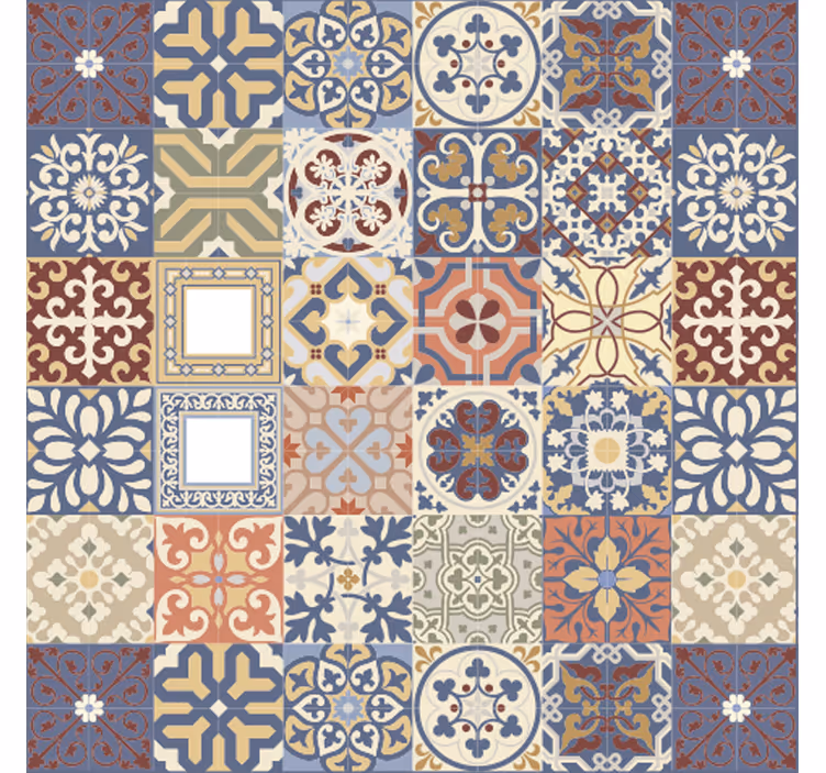 Simple portuguese pattern vinilna talna obloga - TenStickers