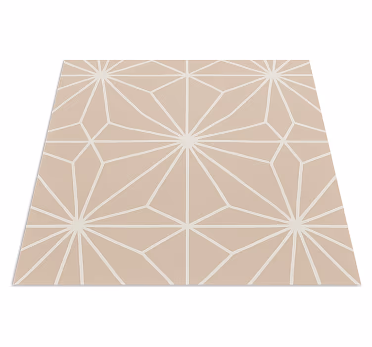 Beige stars pattern vinilna preproga za kuhinjo - TenStickers