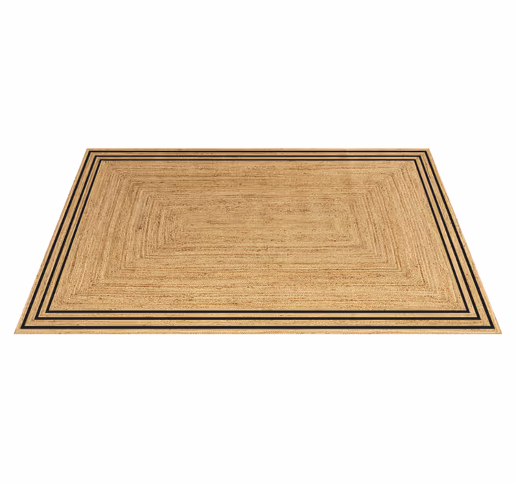 Natural jute texture vinilna preproga za kuhinjo - TenStickers