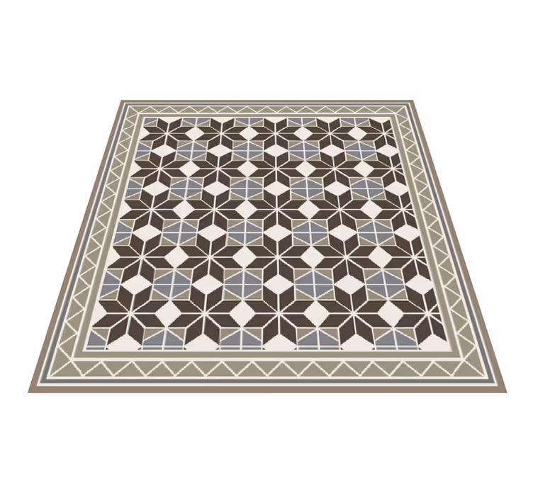 Rustic starburst pattern vinilna preproga za dnevno sobo - TenStickers