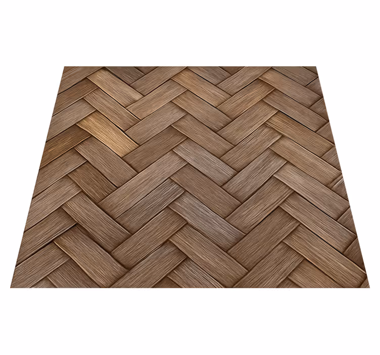 Braided wood look vinilna preproga za dnevno sobo - TenStickers