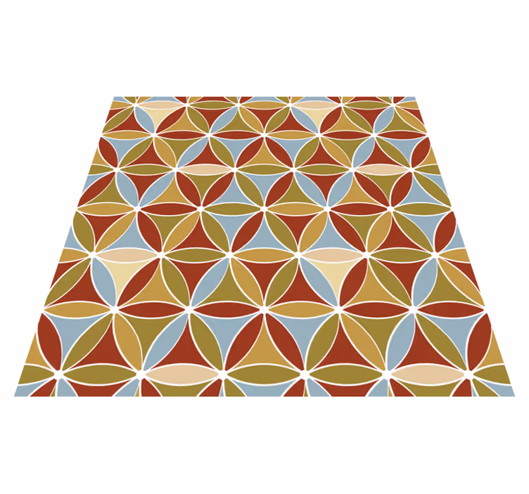 Vibrant prism pattern mat vinilna preproga za dnevno sobo - TenStickers