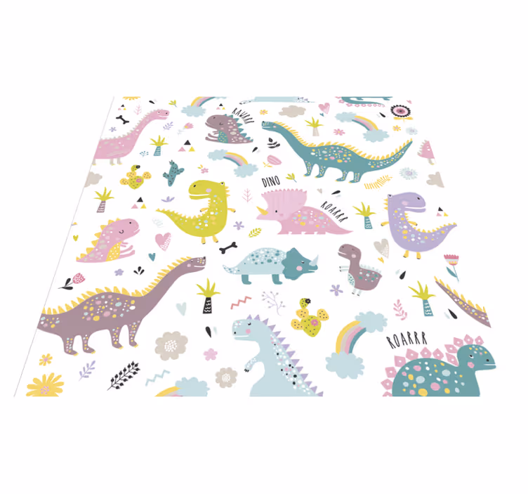 Tepih z živalskim potiskom dinosav kallax - TenStickers