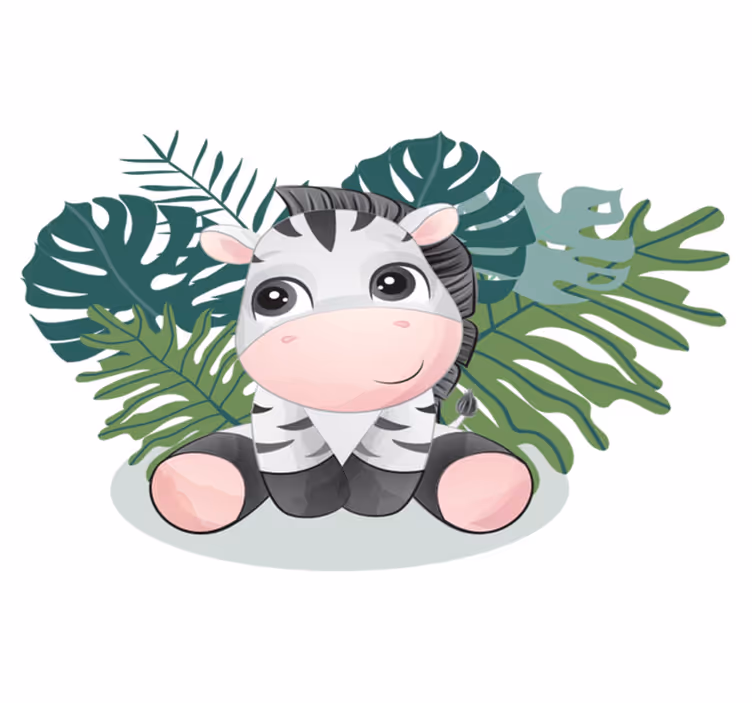 Tepih z živalskim potiskom zebra iz divje afrike - TenStickers
