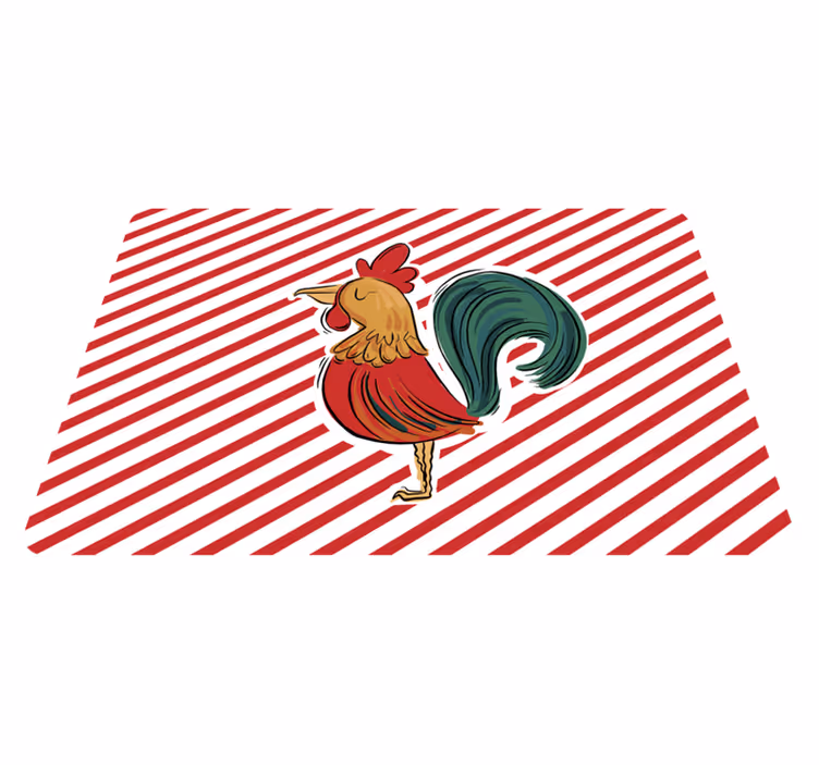 Tepih z živalskim potiskom originalni dizajn petelina - TenStickers
